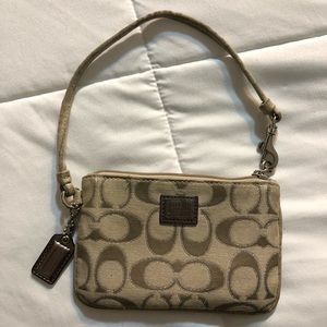 Coach Tan/Taupe Poppy Wristlet